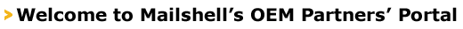 Welcome to Mailshell's OEM Partners' Portal